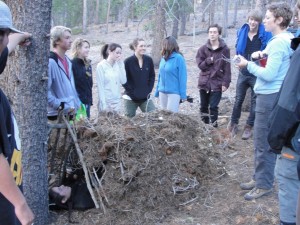 Testing the Debris Hut...