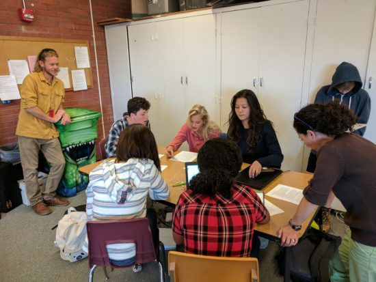 CAP Class Students Create E Movement Classroom at New Vista High School