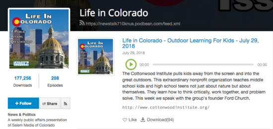 Life In Colorado Radio Segment