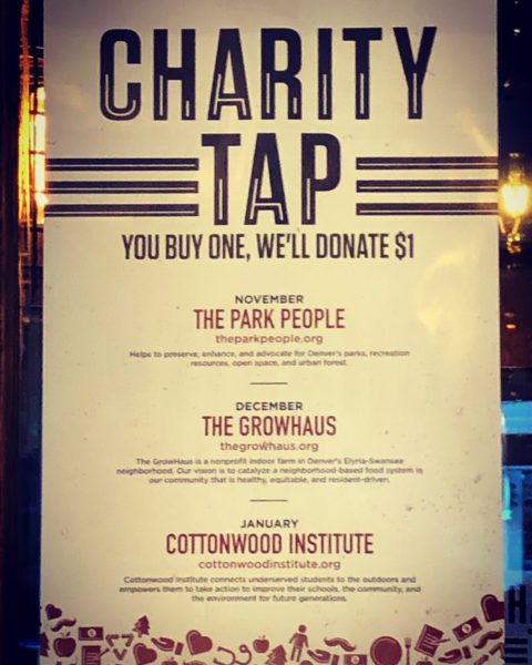 Wynkoop Brewing Company Charity Tap Program To Benefit Cottonwood Institute