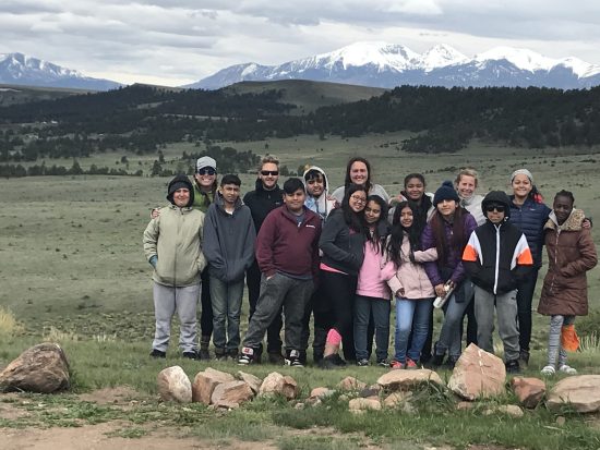 Sunnyside Students brave weather and wolves!