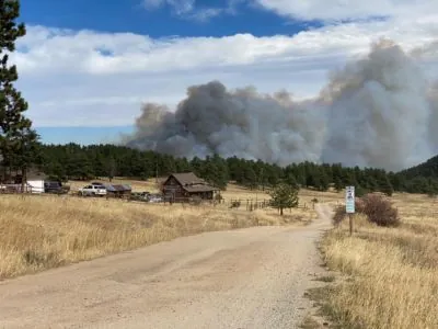 Smoke from the Cal-Wood Fire