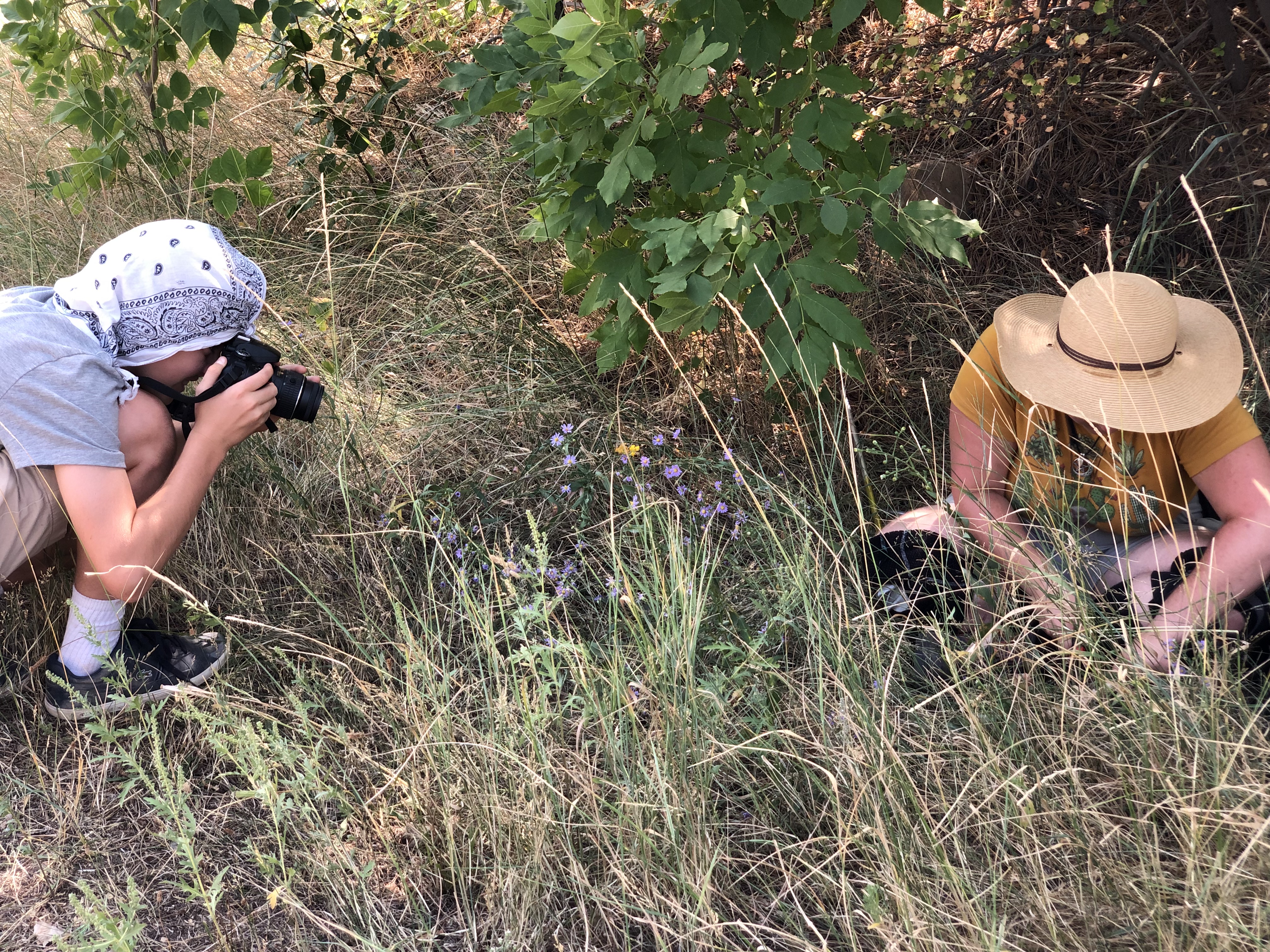 New Vista students explore local nature.