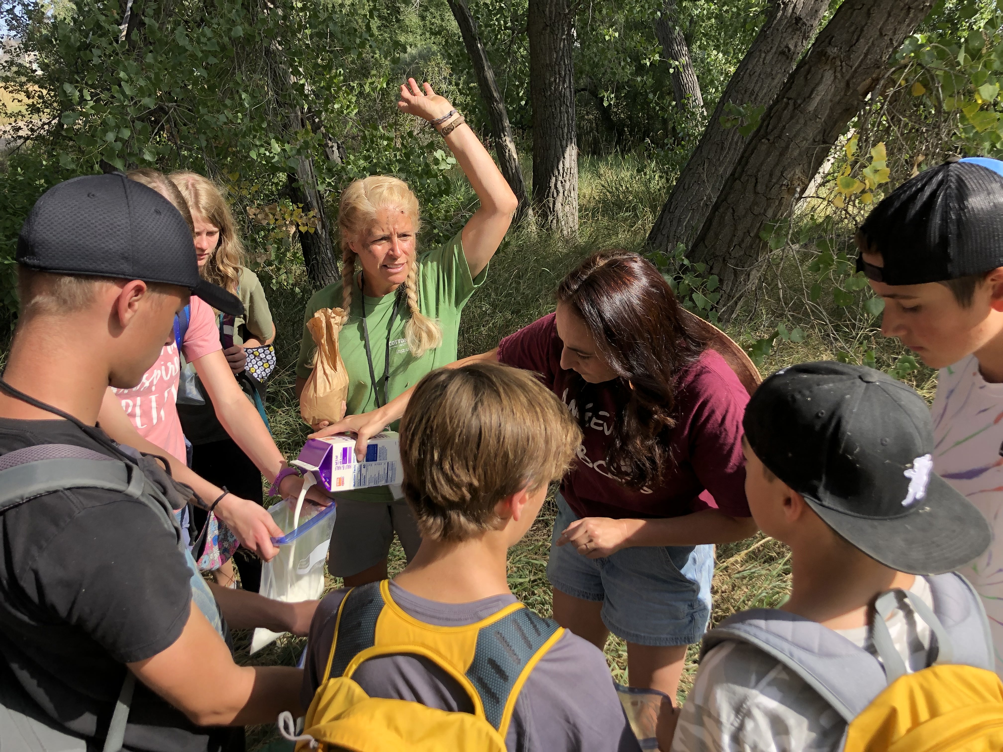 Students make ice cream!