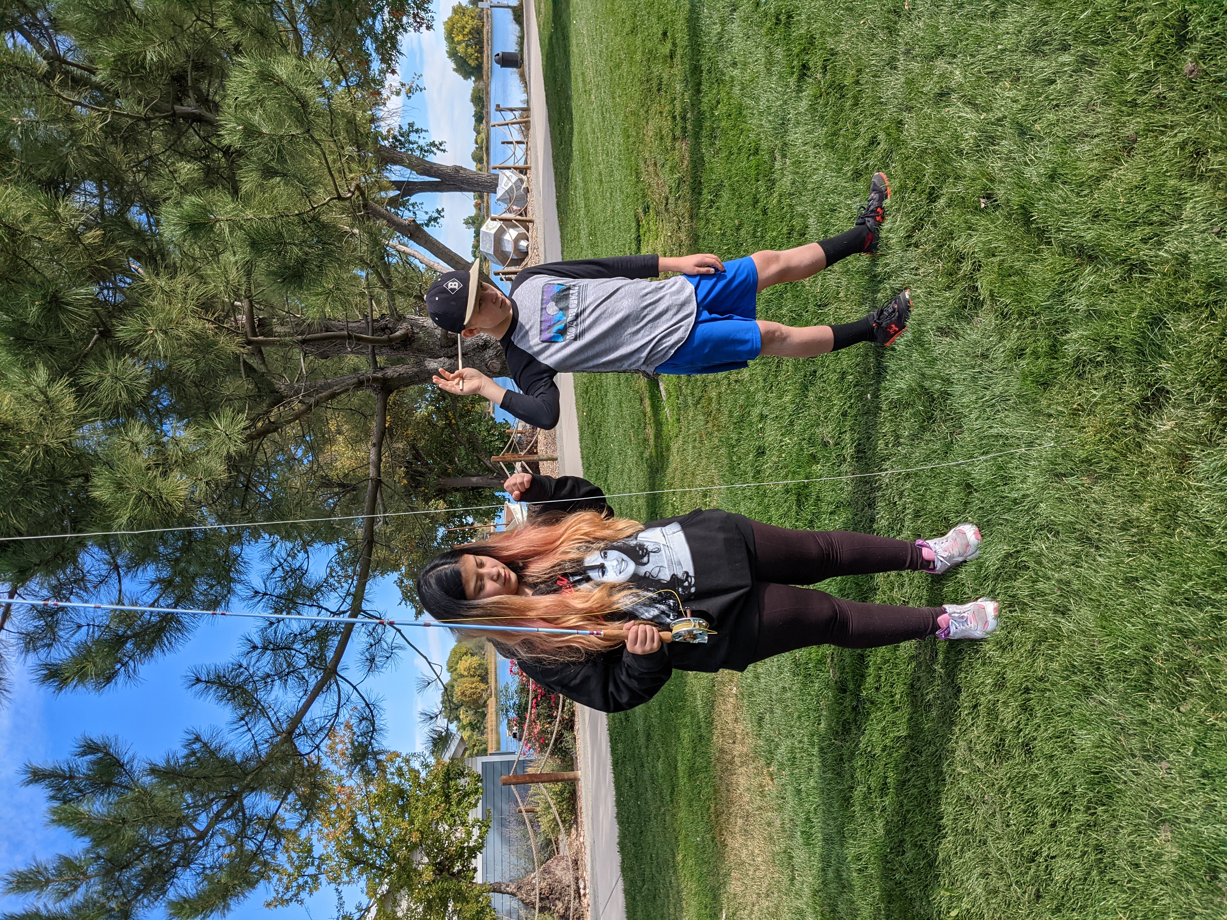 AMS students learn to fly fish