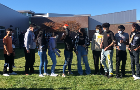 Students play Alaskan Baseball