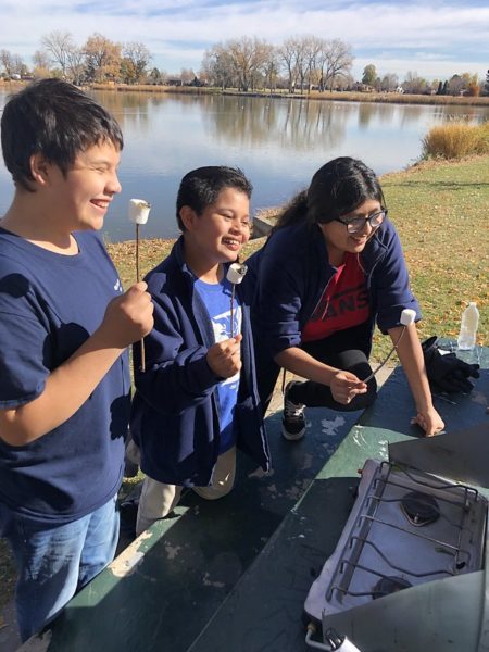 Westwood students roast marshmallows