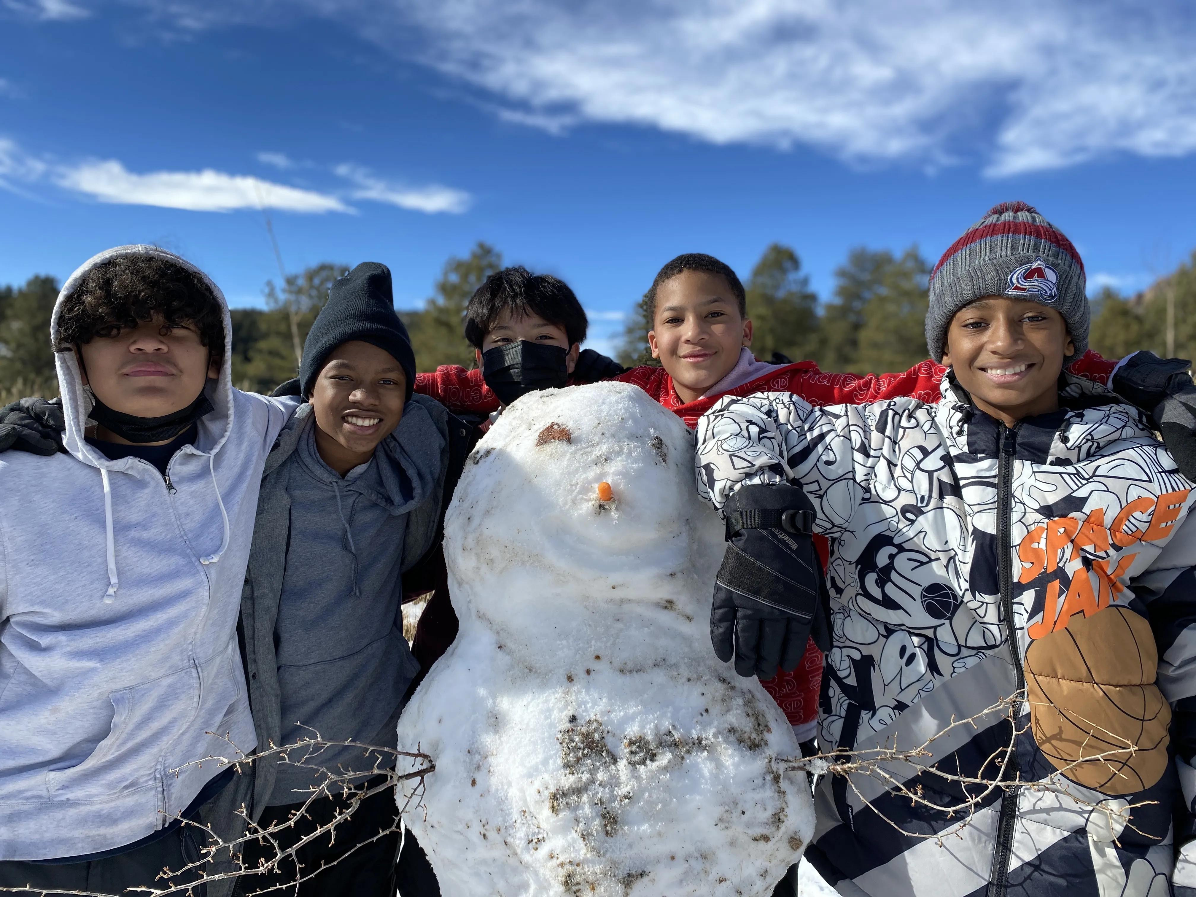 Snow person at Staunton State Park!