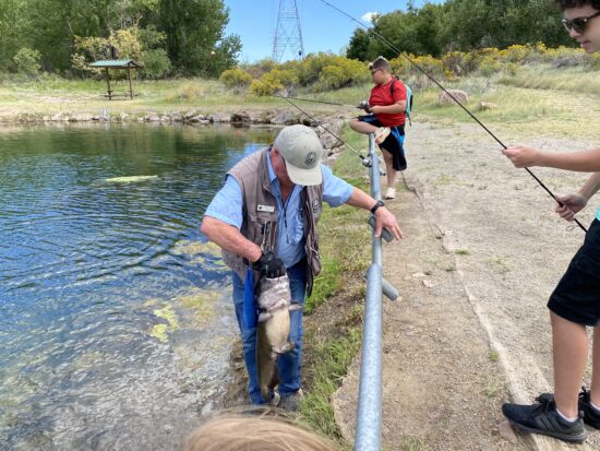 A 25-pound catfish at Lake Lehow