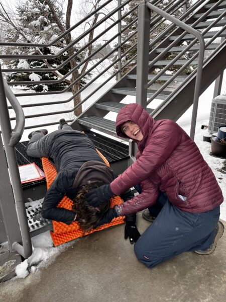 Changemakers at their Wilderness First Aid clinic