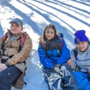 Three Centaurus students at Caribou Ranch