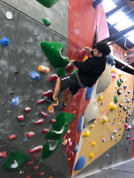 A Sims-Fayola participant working on a climbing project at The Spot