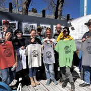 Changemakers show off their newly screenprinted shirts!