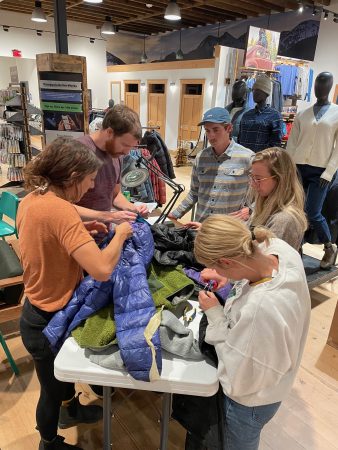 Cottonwood Institute and Patagonia collaborate to host a gear repair workshop