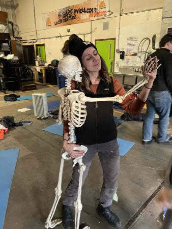 Chelsea Dancing With Doug The Skeleton