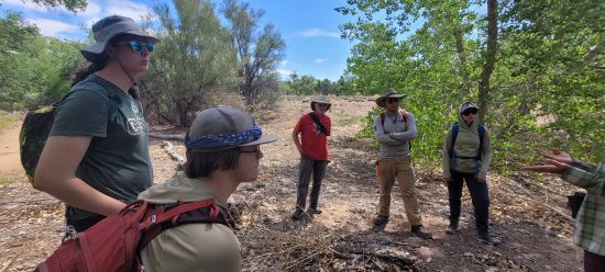 Cottonwood Alumni gather to listen to information about how to participate in a scientific study on badgers.