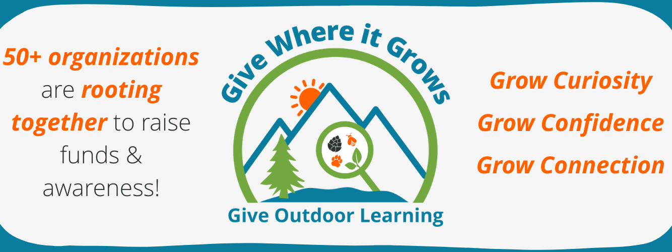 Logo for Give Where It Grows for Great Outdoors Month